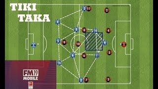 TIKI TAKA FAST GAMEPLAY TACTICS AND FORMATION WITH REAL MADRID ON FOOTBALL MANAGER MOBILE 2019 [upl. by Reta]