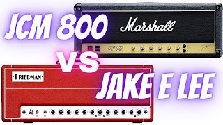 Marshall JCM 800 2203 vs Friedman Jake E Lee JEL100 [upl. by Willis]