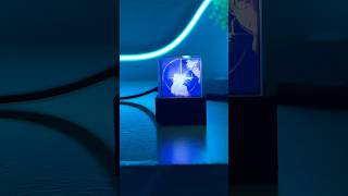 Tiny cube big transformation cube 3dhologram homdecor gojo fyp [upl. by Ahsilrae]