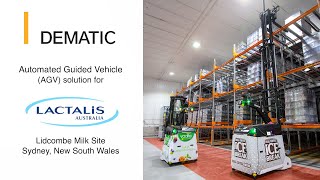 Lactalis Australia Boosts Productivity with 247 Automated Guided Vehicle AGV Operations [upl. by Nytsirc]