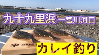 【釣り】九十九里浜釣り場ドライブ。一宮川河口でカレイ釣れた。 [upl. by Brufsky]