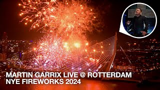 MARTIN GARRIX LIVE  ROTTERDAM NYE FIREWORKS 2024 [upl. by Bottali]