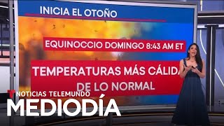 Este domingo llega el otoño y le explicamos por qué hay cambio de estaciones  Noticias Telemundo [upl. by Hermon121]