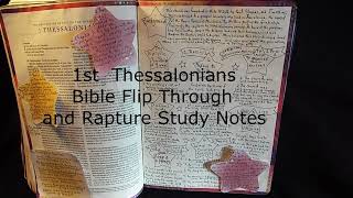 1 Thessalonians Bible Flip Through and Rapture Notes [upl. by Todd]