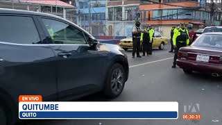 Policía realiza un operativo de seguridad en Quitumbe sur de Quito [upl. by Allicserp]