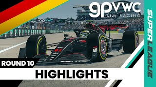 2024 Superleague German Grand Prix HIGHLIGHTS  ROUND 10  GPVWC Sim Racing [upl. by Aseretairam]