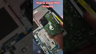 how to install hdd in laptop⚡Laptop hard disk install ✅💻leptoprepair 🥰 [upl. by Barcot]