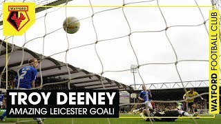 TROY DEENEY  AMAZING LASTMINUTE GOAL V LEICESTER SENDS WATFORD TO WEMBLEY [upl. by Ellehsem]