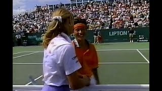 Steffi Graf vs Kimiko Date Miami 1992 R4 [upl. by Erdnad]