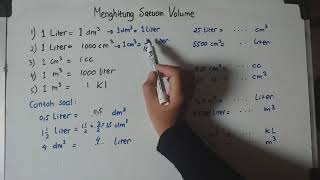 Materi Soal Cpns 25  Cara merubah satuan volume liter dm3 cm3 cc m3 kl [upl. by Nicolina]