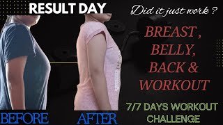 77 Days Workout Challenge ✅ Result DayDid it just work 😯 workout fitness fit [upl. by Aikemal]