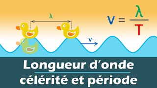 Ondes mécaniques périodiques  Longueur donde célérité et période  Physique chimie  Lycée [upl. by Nahte513]