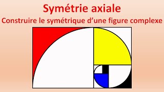 6️⃣ Symétrie axiale  Construire le symétrique dune figure complexe [upl. by Llerol841]