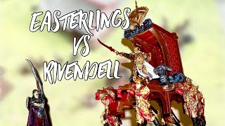 MESBG Battle Report 650 Points Rivendell vs Easterlings New Legion [upl. by Iffar421]