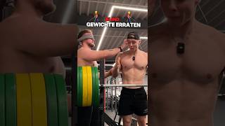 Blind Gewichte erraten💪🏻 challenge bankdrücken lustig kraftsport gym [upl. by Aihsa]