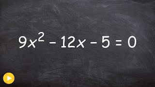 Learn the ac method for factoring and solving a quadratic equation [upl. by Anitniuq472]