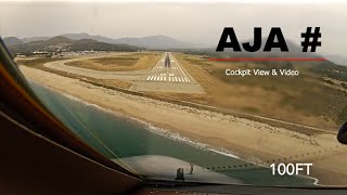 Landing at Ajaccio Napoleon Bonaparte Airport AJALFKJ France  Cockpit View [upl. by Fay]