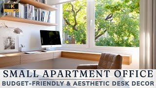 Transform Your Small Apartment Office with Trendy BudgetFriendly amp Aesthetic Desk Decor [upl. by Mcgee]