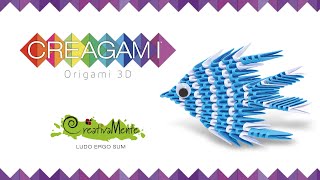 Pesce Azzurro  Blue Fish  Creagami by CreativaMente [upl. by Fagan]