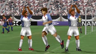 Pro Evolution Soccer  PS1 Gameplay 4K60fps [upl. by Vyky430]