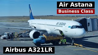 Airbus A321LR ак Air Astana бизнескласс  Рейс Алматы — Актобе [upl. by Lleynod]