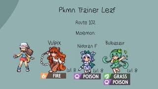 Moemon Star Emerald  Route 102 Leaf Battle [upl. by Bolling538]