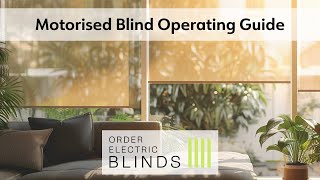 OneTouch Motorised Blind Operating Guide  Order Electric Blinds [upl. by Richarda]