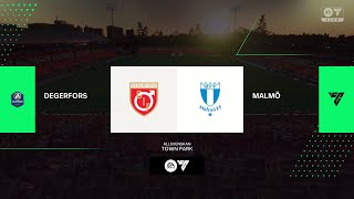 ⚽ Degerfors vs Malmo FF ⚽  🏆 Allsvenskan 09232023 🎮 Fifa 21 [upl. by Winstonn]