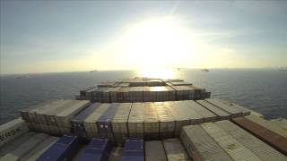 Elly Maersk  Around the world in 4 minutes [upl. by Oinafipe]