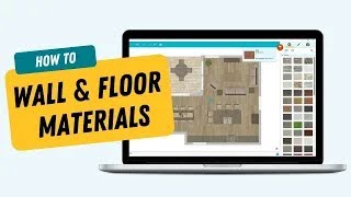 Add Materials to Floor Plans  RoomSketcher App [upl. by Latsyk]