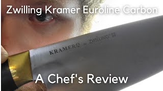 Do You Need a 350 Chefs Knife The Zwilling Kramer Euroline  A Chefs Review [upl. by Mixam275]