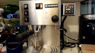 Rancilio Silvia with PID Watlow 96 Double Espresso Shot Walkthrough [upl. by Waxler]