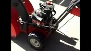 MTD Yard Machine Snowblower 524 starting on first pull [upl. by Libnah]