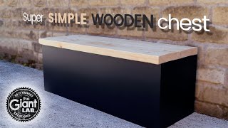 Make a super SIMPLE wooden STORAGE CHEST Fare una SEMPLICE cassapanca in LEGNO [upl. by Lierbag661]