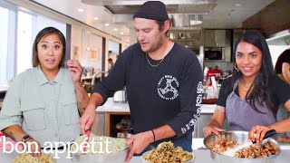 Pro Chefs Upgrade Popcorn 6 Ways  Test Kitchen Talks  Bon Appétit [upl. by Aitercal]