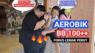 AEROBIK BAKAR LEMAK DAN KALORI BERAT BADAN 100 FOKUS LEMAK PERUT [upl. by Dlanod]