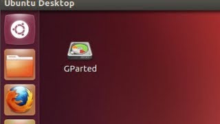 Ubuntu 1204  Creating Desktop Shortcut for GParted Partition Editor [upl. by Thurston]