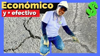 💥Sellar FISURAS Pasivas con CEMENTO➕​LATEX fácil💲barato  Filtraciones y Goteras en pisos y techos [upl. by Laban]