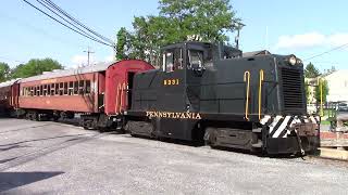 WSRR Pennsy 9331 GE 44 Tonner Part 3 at Walkersville MD 52922 [upl. by Nonna]