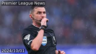 Michael Oliver absent as Premier League name referees for this weekends fixtures [upl. by Shanney]