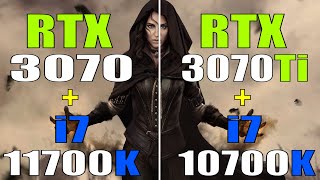 RTX 3070 INTEL i7 11700K vs RTX 3070Ti  INTEL i7 10700K  PC GAMES TEST [upl. by Aehr660]