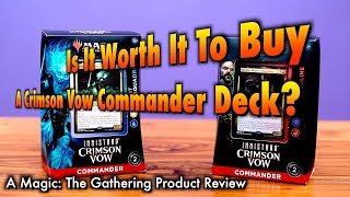 Is It Worth It To Buy A Crimson Vow Commander Deck  A Magic The Gathering Product Review [upl. by Onit341]