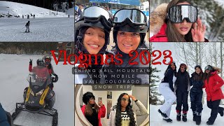 PT 2 VAIL COLORADO TRAVEL VLOG  SKIING  SNOW MOBILES  BDAY DINNER amp More Vlogmas 2k23 Day 11 [upl. by Rihaz]