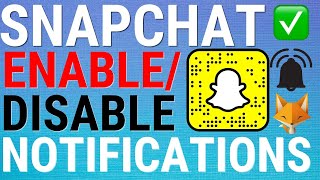 How To Turn Snapchat Notifications On amp Off [upl. by Kunin57]