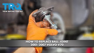 How to Replace Front Lower Ball Joint 20012007 Volvo V70 [upl. by Ettenor]