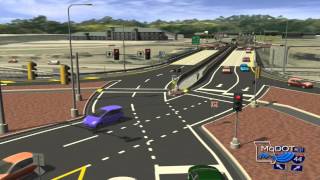 Diverging Diamond Interchange Animation [upl. by Annahsor]