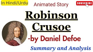 quotRobinson Crusoequot by Daniel Defoe in HindiIntroductionSummaryAnalysis and Themes in HindiUrdu [upl. by Wood80]