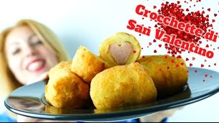 Crocchette con wurstel  ricetta per SAN VALENTINO [upl. by Magill]