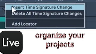 Ableton organization tip time signature changes [upl. by Eiramait]