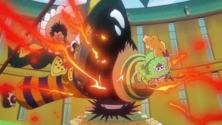 Leo and Sai flatten out Saint Charlos to protect Shirahoshi  One Piece Episode 1118 [upl. by Tiena]